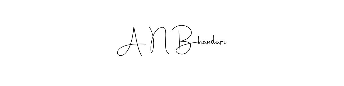 Also You can easily find your signature by using the search form. We will create A N Bhandari name handwritten signature images for you free of cost using Andilay-7BmLP sign style. A N Bhandari signature style 4 images and pictures png