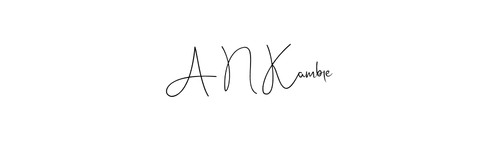 You can use this online signature creator to create a handwritten signature for the name A N Kamble. This is the best online autograph maker. A N Kamble signature style 4 images and pictures png