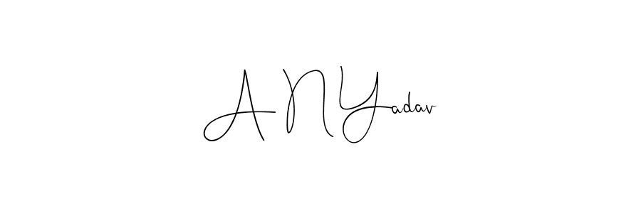 Andilay-7BmLP is a professional signature style that is perfect for those who want to add a touch of class to their signature. It is also a great choice for those who want to make their signature more unique. Get A N Yadav name to fancy signature for free. A N Yadav signature style 4 images and pictures png