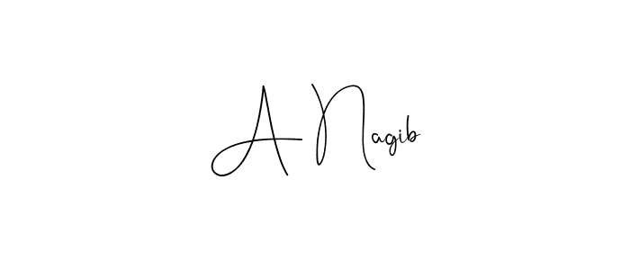 Also You can easily find your signature by using the search form. We will create A Nagib name handwritten signature images for you free of cost using Andilay-7BmLP sign style. A Nagib signature style 4 images and pictures png