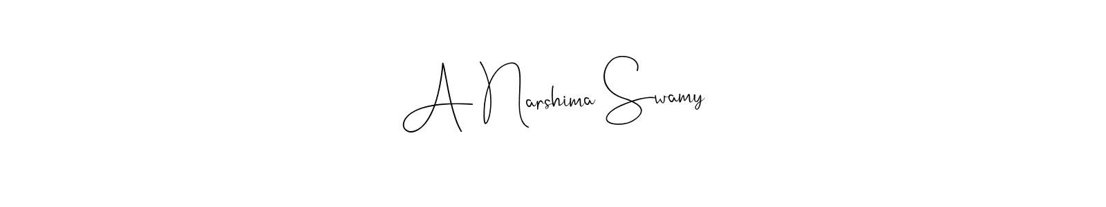 Andilay-7BmLP is a professional signature style that is perfect for those who want to add a touch of class to their signature. It is also a great choice for those who want to make their signature more unique. Get A Narshima Swamy name to fancy signature for free. A Narshima Swamy signature style 4 images and pictures png