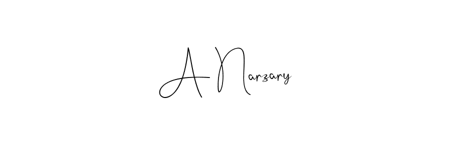 Also You can easily find your signature by using the search form. We will create A Narzary name handwritten signature images for you free of cost using Andilay-7BmLP sign style. A Narzary signature style 4 images and pictures png
