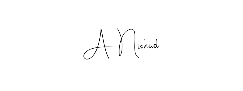 It looks lik you need a new signature style for name A Nishad. Design unique handwritten (Andilay-7BmLP) signature with our free signature maker in just a few clicks. A Nishad signature style 4 images and pictures png