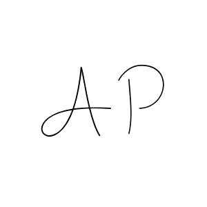 You should practise on your own different ways (Andilay-7BmLP) to write your name (A P) in signature. don't let someone else do it for you. A P signature style 4 images and pictures png