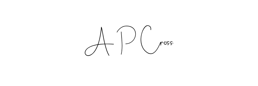 How to make A P Cross signature? Andilay-7BmLP is a professional autograph style. Create handwritten signature for A P Cross name. A P Cross signature style 4 images and pictures png