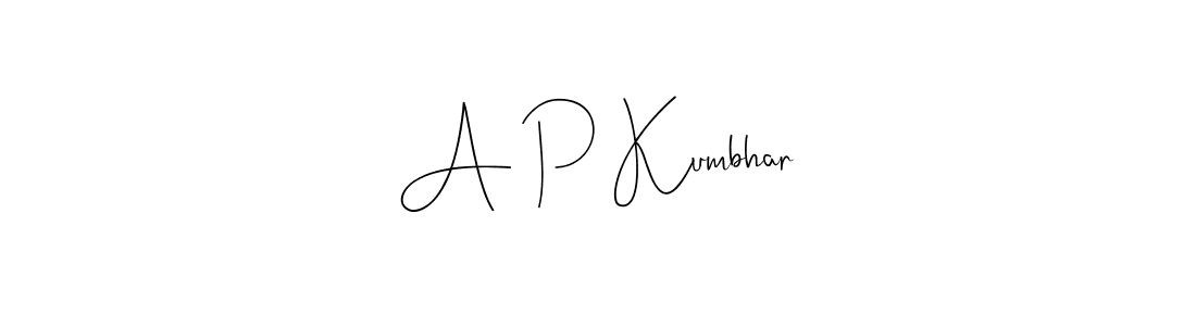 Best and Professional Signature Style for A P Kumbhar. Andilay-7BmLP Best Signature Style Collection. A P Kumbhar signature style 4 images and pictures png