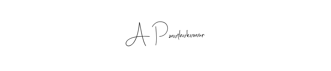 It looks lik you need a new signature style for name A P.muthukumar. Design unique handwritten (Andilay-7BmLP) signature with our free signature maker in just a few clicks. A P.muthukumar signature style 4 images and pictures png