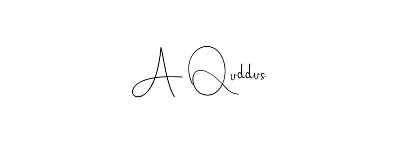 How to Draw A Quddus signature style? Andilay-7BmLP is a latest design signature styles for name A Quddus. A Quddus signature style 4 images and pictures png