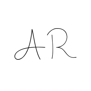 Design your own signature with our free online signature maker. With this signature software, you can create a handwritten (Andilay-7BmLP) signature for name A R. A R signature style 4 images and pictures png