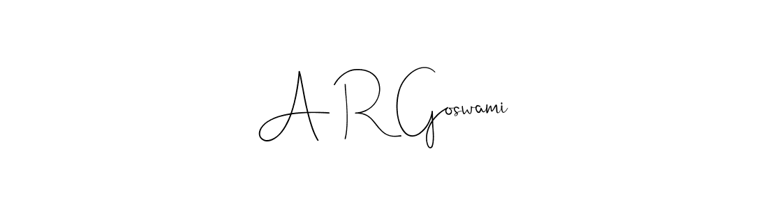 How to make A R Goswami signature? Andilay-7BmLP is a professional autograph style. Create handwritten signature for A R Goswami name. A R Goswami signature style 4 images and pictures png