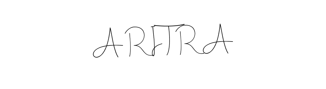 Design your own signature with our free online signature maker. With this signature software, you can create a handwritten (Andilay-7BmLP) signature for name A R I T R A. A R I T R A signature style 4 images and pictures png