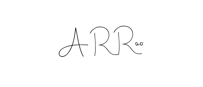 Design your own signature with our free online signature maker. With this signature software, you can create a handwritten (Andilay-7BmLP) signature for name A R Rao. A R Rao signature style 4 images and pictures png