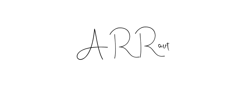 You should practise on your own different ways (Andilay-7BmLP) to write your name (A R Raut) in signature. don't let someone else do it for you. A R Raut signature style 4 images and pictures png