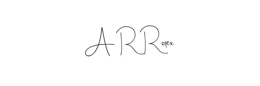 Make a beautiful signature design for name A R Rolex. With this signature (Andilay-7BmLP) style, you can create a handwritten signature for free. A R Rolex signature style 4 images and pictures png