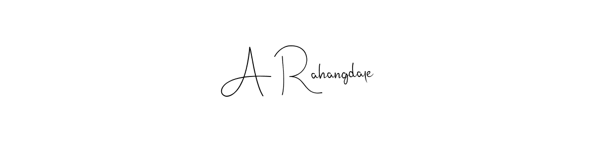 Use a signature maker to create a handwritten signature online. With this signature software, you can design (Andilay-7BmLP) your own signature for name A Rahangdale. A Rahangdale signature style 4 images and pictures png