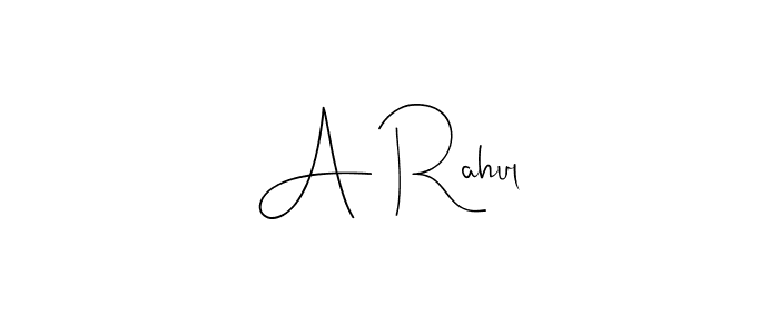 if you are searching for the best signature style for your name A Rahul. so please give up your signature search. here we have designed multiple signature styles  using Andilay-7BmLP. A Rahul signature style 4 images and pictures png