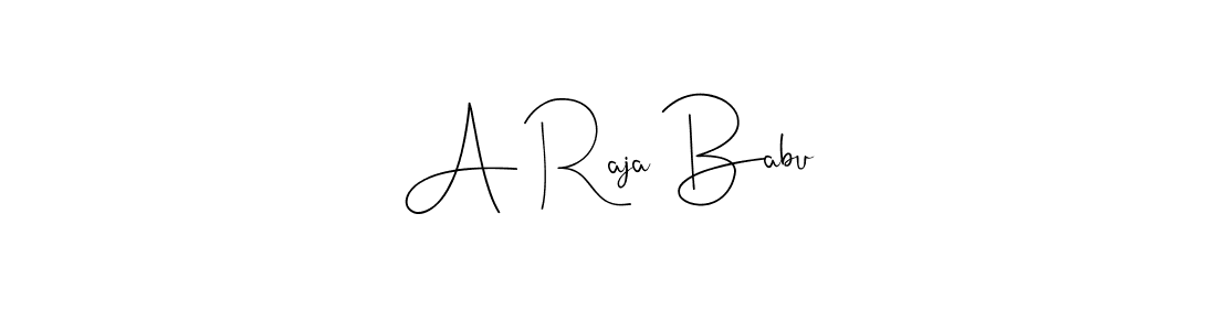 Design your own signature with our free online signature maker. With this signature software, you can create a handwritten (Andilay-7BmLP) signature for name A Raja Babu. A Raja Babu signature style 4 images and pictures png