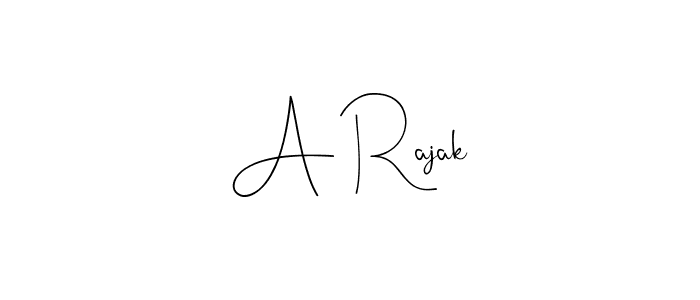 You should practise on your own different ways (Andilay-7BmLP) to write your name (A Rajak) in signature. don't let someone else do it for you. A Rajak signature style 4 images and pictures png