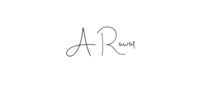 The best way (Andilay-7BmLP) to make a short signature is to pick only two or three words in your name. The name A Rawat include a total of six letters. For converting this name. A Rawat signature style 4 images and pictures png