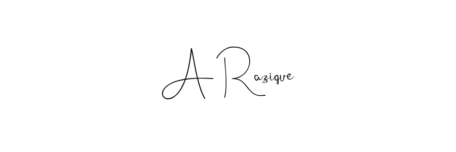 if you are searching for the best signature style for your name A Razique. so please give up your signature search. here we have designed multiple signature styles  using Andilay-7BmLP. A Razique signature style 4 images and pictures png