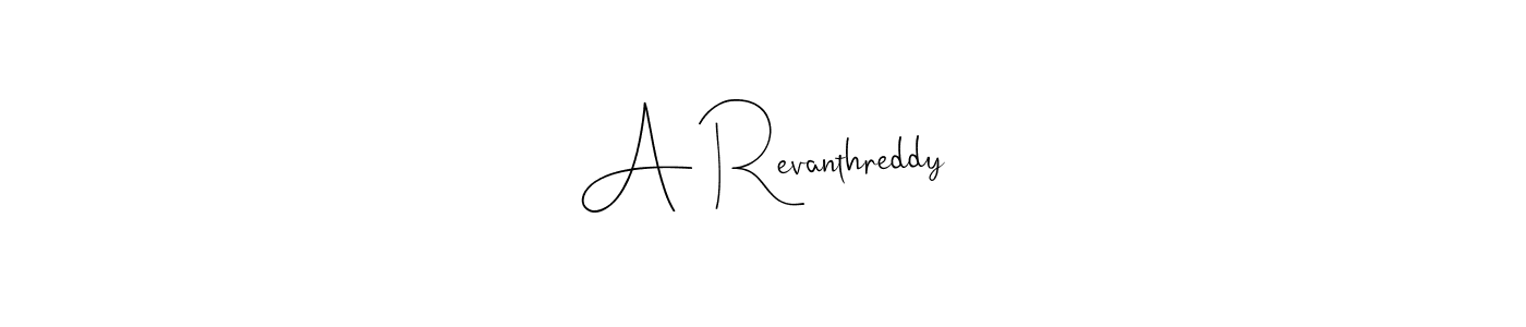 Make a beautiful signature design for name A Revanthreddy. Use this online signature maker to create a handwritten signature for free. A Revanthreddy signature style 4 images and pictures png
