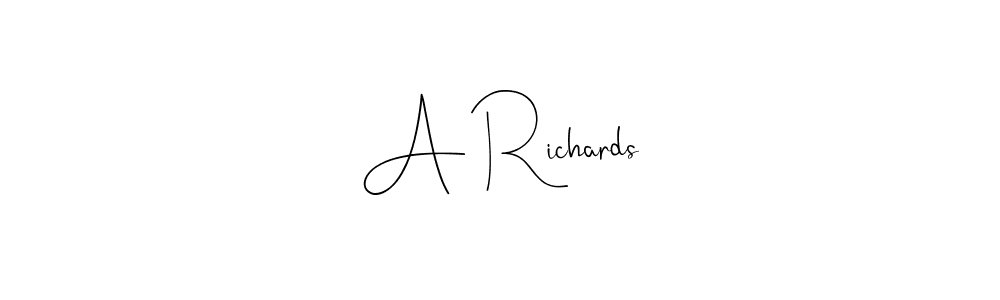 A Richards stylish signature style. Best Handwritten Sign (Andilay-7BmLP) for my name. Handwritten Signature Collection Ideas for my name A Richards. A Richards signature style 4 images and pictures png