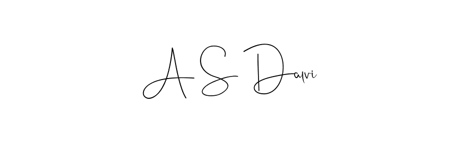 Design your own signature with our free online signature maker. With this signature software, you can create a handwritten (Andilay-7BmLP) signature for name A S Dalvi. A S Dalvi signature style 4 images and pictures png
