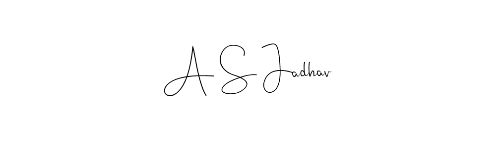 You can use this online signature creator to create a handwritten signature for the name A S Jadhav. This is the best online autograph maker. A S Jadhav signature style 4 images and pictures png