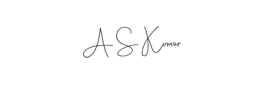 You should practise on your own different ways (Andilay-7BmLP) to write your name (A S Kumar) in signature. don't let someone else do it for you. A S Kumar signature style 4 images and pictures png