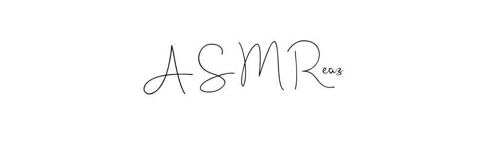 The best way (Andilay-7BmLP) to make a short signature is to pick only two or three words in your name. The name A S M Reaz include a total of six letters. For converting this name. A S M Reaz signature style 4 images and pictures png