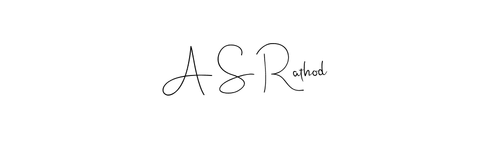 Also You can easily find your signature by using the search form. We will create A S Rathod name handwritten signature images for you free of cost using Andilay-7BmLP sign style. A S Rathod signature style 4 images and pictures png