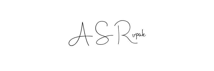 How to make A S Rupak signature? Andilay-7BmLP is a professional autograph style. Create handwritten signature for A S Rupak name. A S Rupak signature style 4 images and pictures png