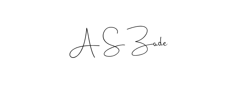 Also we have A S Zade name is the best signature style. Create professional handwritten signature collection using Andilay-7BmLP autograph style. A S Zade signature style 4 images and pictures png