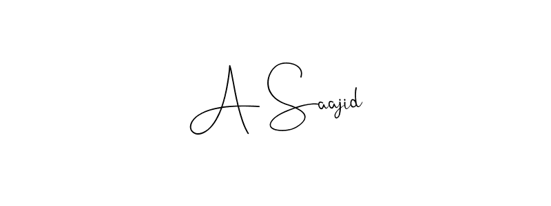 This is the best signature style for the A Saajid name. Also you like these signature font (Andilay-7BmLP). Mix name signature. A Saajid signature style 4 images and pictures png