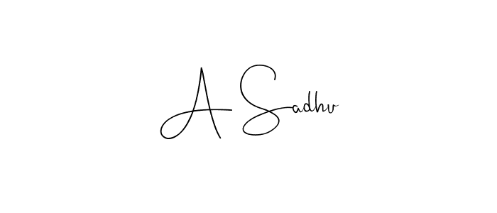 Make a beautiful signature design for name A Sadhu. Use this online signature maker to create a handwritten signature for free. A Sadhu signature style 4 images and pictures png