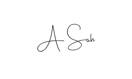 A Sah stylish signature style. Best Handwritten Sign (Andilay-7BmLP) for my name. Handwritten Signature Collection Ideas for my name A Sah. A Sah signature style 4 images and pictures png