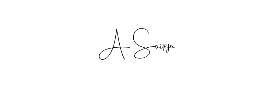 How to make A Saiteja signature? Andilay-7BmLP is a professional autograph style. Create handwritten signature for A Saiteja name. A Saiteja signature style 4 images and pictures png