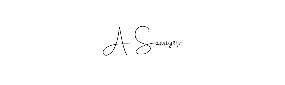 Also You can easily find your signature by using the search form. We will create A Samiyelu name handwritten signature images for you free of cost using Andilay-7BmLP sign style. A Samiyelu signature style 4 images and pictures png