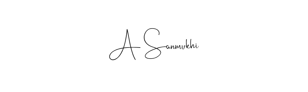 Also You can easily find your signature by using the search form. We will create A Sanmukhi name handwritten signature images for you free of cost using Andilay-7BmLP sign style. A Sanmukhi signature style 4 images and pictures png