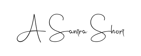 Master the art of signing with A Santra Short written in fluent Andilay-7BmLP script. A great template to practice and refine your handwriting. A Santra Short signature style 4 images and pictures png