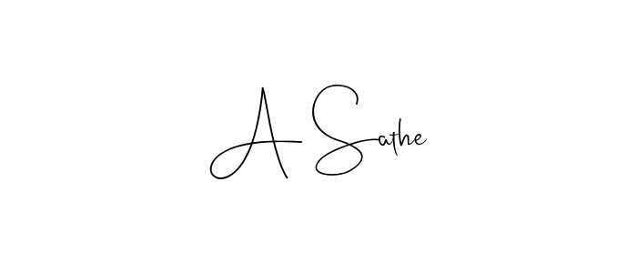 The best way (Andilay-7BmLP) to make a short signature is to pick only two or three words in your name. The name A Sathe include a total of six letters. For converting this name. A Sathe signature style 4 images and pictures png