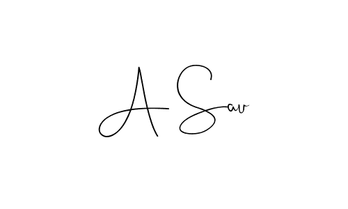 Here are the top 10 professional signature styles for the name A Sau. These are the best autograph styles you can use for your name. A Sau signature style 4 images and pictures png