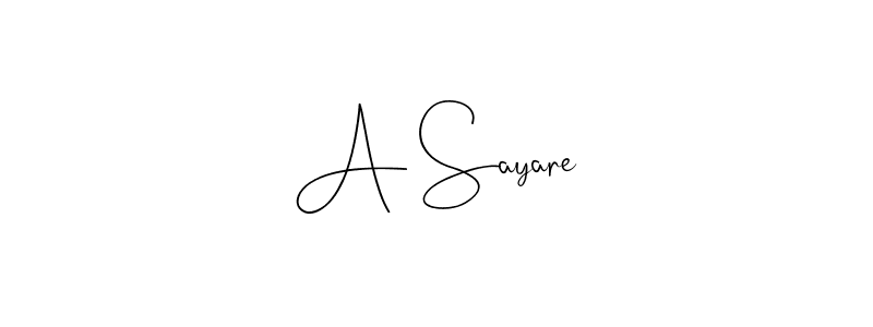 You can use this online signature creator to create a handwritten signature for the name A Sayare. This is the best online autograph maker. A Sayare signature style 4 images and pictures png