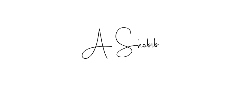 Here are the top 10 professional signature styles for the name A Shabib. These are the best autograph styles you can use for your name. A Shabib signature style 4 images and pictures png