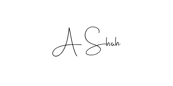 You should practise on your own different ways (Andilay-7BmLP) to write your name (A Shah) in signature. don't let someone else do it for you. A Shah signature style 4 images and pictures png