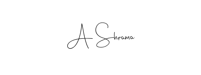 Also You can easily find your signature by using the search form. We will create A Shrama name handwritten signature images for you free of cost using Andilay-7BmLP sign style. A Shrama signature style 4 images and pictures png