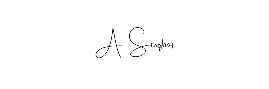 Once you've used our free online signature maker to create your best signature Andilay-7BmLP style, it's time to enjoy all of the benefits that A Singhal name signing documents. A Singhal signature style 4 images and pictures png