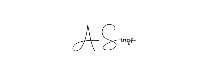 if you are searching for the best signature style for your name A Singla. so please give up your signature search. here we have designed multiple signature styles  using Andilay-7BmLP. A Singla signature style 4 images and pictures png