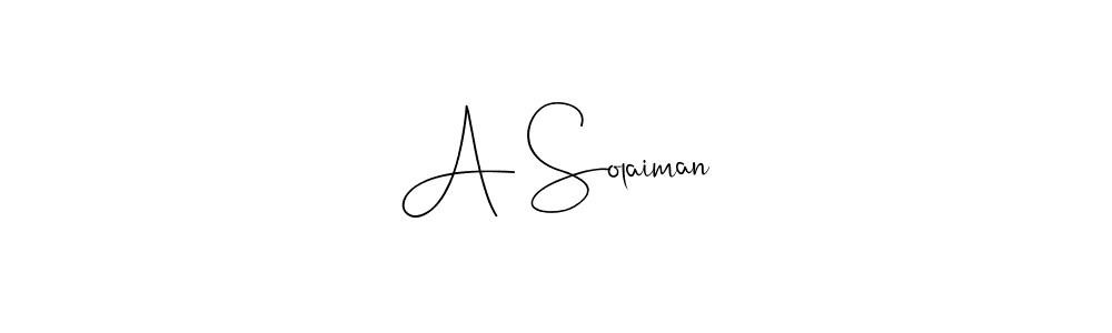 Make a beautiful signature design for name A Solaiman. Use this online signature maker to create a handwritten signature for free. A Solaiman signature style 4 images and pictures png