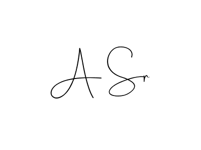 How to make A Sr name signature. Use Andilay-7BmLP style for creating short signs online. This is the latest handwritten sign. A Sr signature style 4 images and pictures png